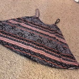 Patterned Spaghetti strap